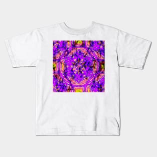 Pink kaleidoscopes in abstract landscape Kids T-Shirt